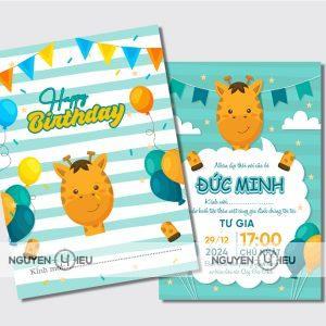 Thiệp sinh nhật Nguyễn Hiếu thiết kế